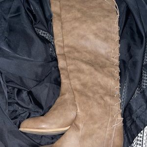 Wide calf over the knee boots